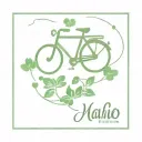 bike with infinity as part and 4 leaves clover, a heart and the mention Mahalo  tattoo design idea