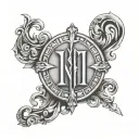 1971 Roman Numerals tattoo design idea