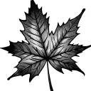 maple leaf with a bullet tattoo design idea