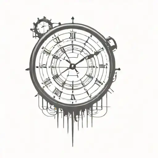 Gregory clock 1985 tattoo design idea