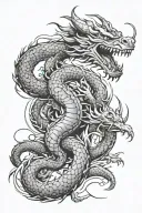 Represents the countries Greece, Italy and Puerto Rico. Includes elements of cycling and dragons; maybe shenron from dbz tattoo design idea