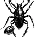 Cockroach tattoo design idea