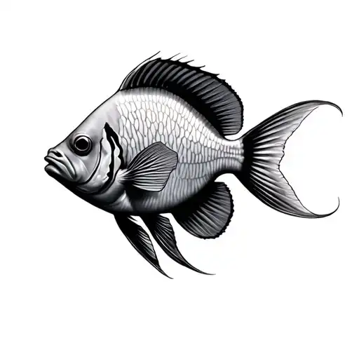 Angelfish tattoo design idea
