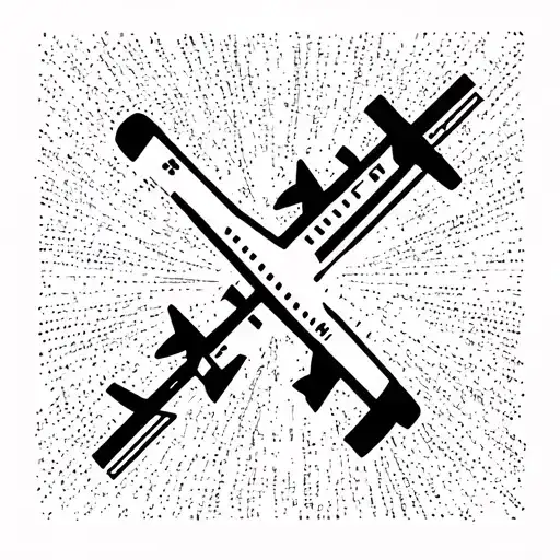 airport runway tattoo design idea