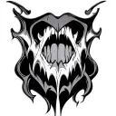 Throat tattoo design idea