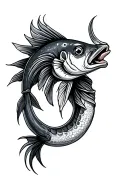 Fish Hook tattoo design idea