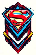 superman logo tattoo design idea