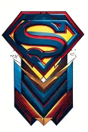 superman logo tattoo design idea