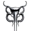 Uterus tattoo design idea