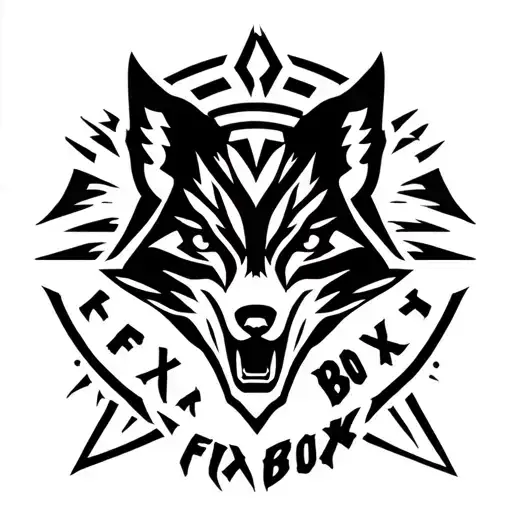 "Fox Box" "Fox Box" Product logo for a mobile satelite battery pack for the military. tattoo design idea
