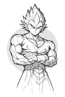Vegeta tattoo design idea