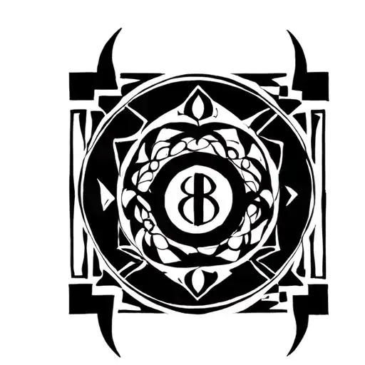 sissy beta Greek symbol tattoo design idea