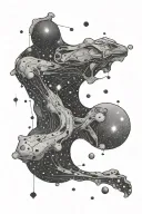 andromeda constellation tattoo design idea