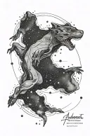 andromeda constellation tattoo design idea