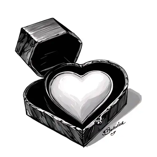 Heart Shaped Box tattoo design idea