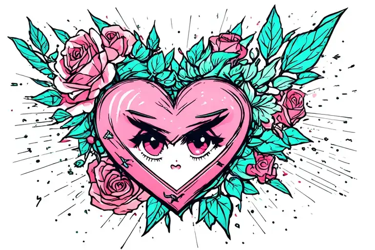 fuck love letter written tattoo design idea