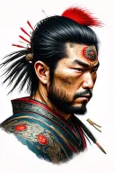 samurai warrior tattoo design idea