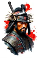 samurai warrior tattoo design idea
