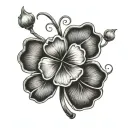 Resident evil 4 leaf clover tattoo design idea