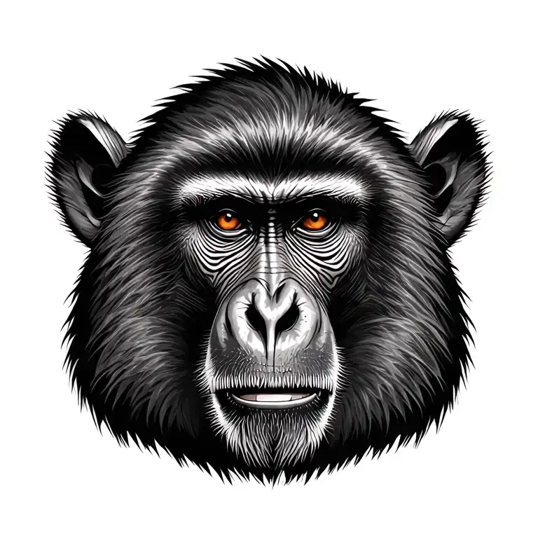 baboon tattoo design idea