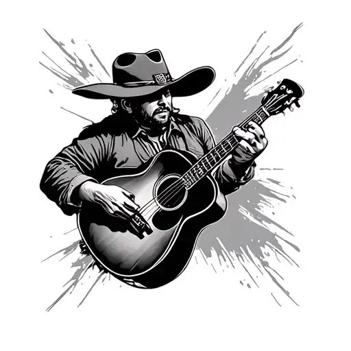 Country Music tattoo design idea