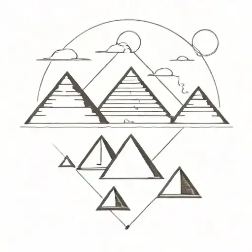 guatemalan pyramids tattoo design idea