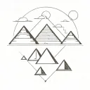 guatemalan pyramids tattoo design idea