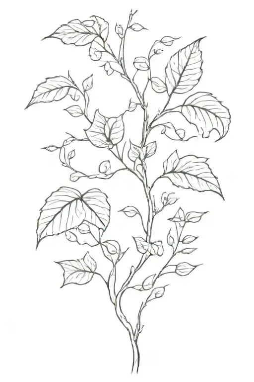 Vine growing with ellie tattoo tattoo design idea