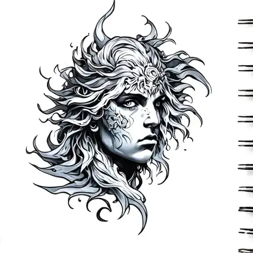 Neptun, Shel tattoo design idea