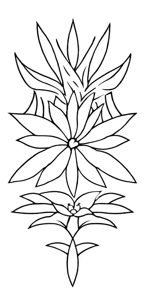 Puerto Rican motif tattoo consisting tribal elements beach scene with palm tree national flower coqui  tattoo design idea