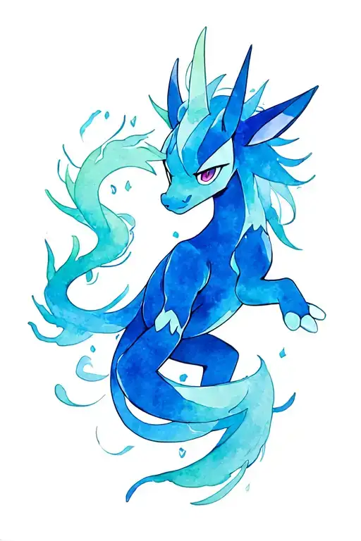 Suicune pokemon tattoo design idea