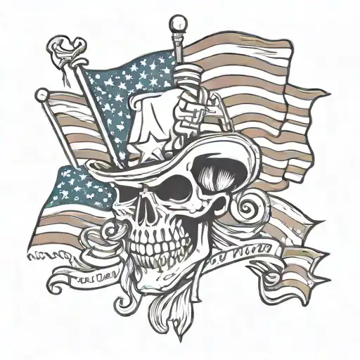 patriotic tattoo design idea