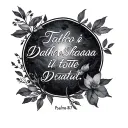 Psalms 38:17 tattoo design idea