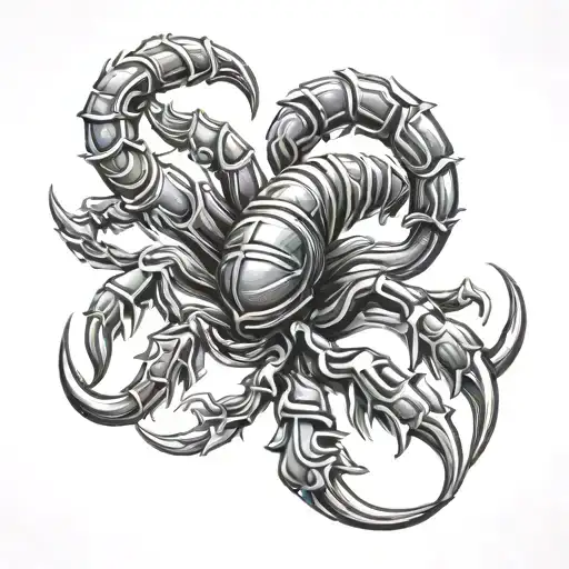 tribal scorpion tattoo design idea