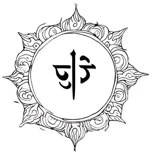 Gita in bengali artwork and calligraphy tattoo design idea