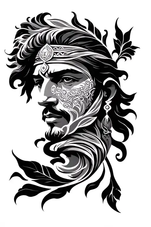 Persian immortal sleeve design tattoo design idea