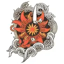 Filipino Sun tattoo design idea