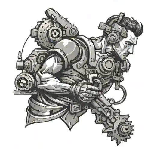 Machinist tattoo design idea