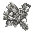 Machinist tattoo design idea