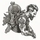 Machinist tattoo design idea