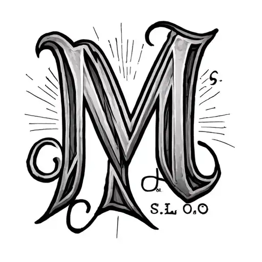 I want a tattoo with the letters M d S L O tattoo design idea