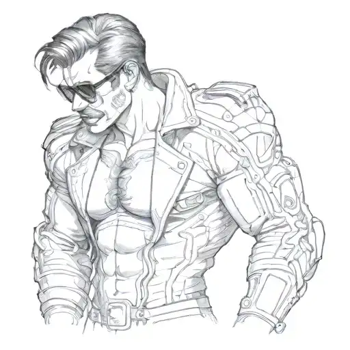 Sexy Leather Man (Tom of Finland) tattoo design idea