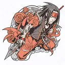 Itachi tattoo design idea