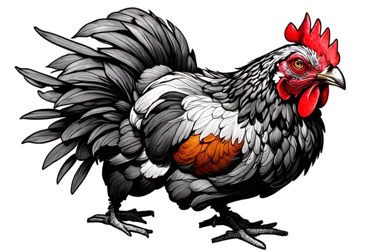 Chicken Choppa tattoo design idea