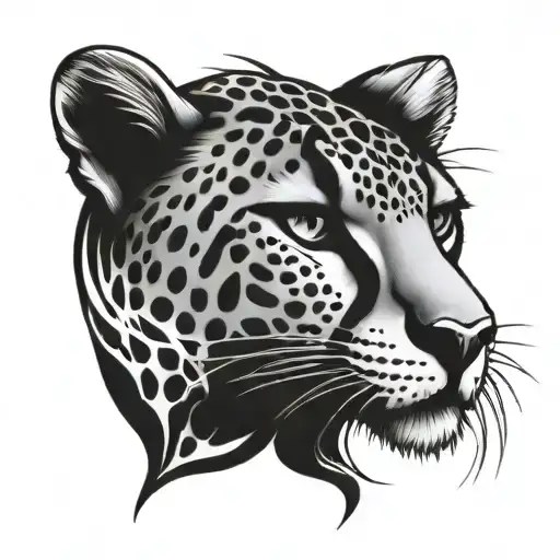 cheetah tattoo black and white claw mark tattoo design idea