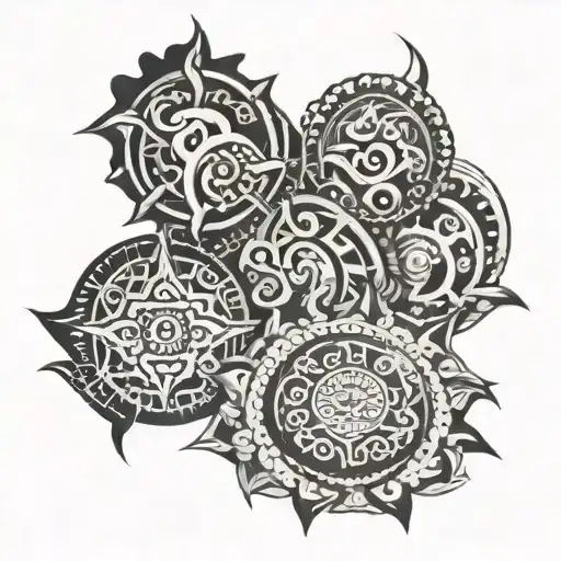 nepali symbols tattoo design idea