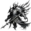 dark souls game tattoo design idea