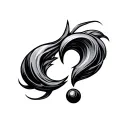 Question Mark tattoo design idea