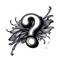 Question Mark tattoo design idea