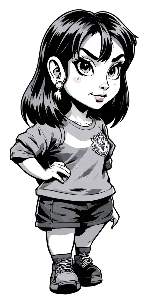 90s cartoons tattoo design idea